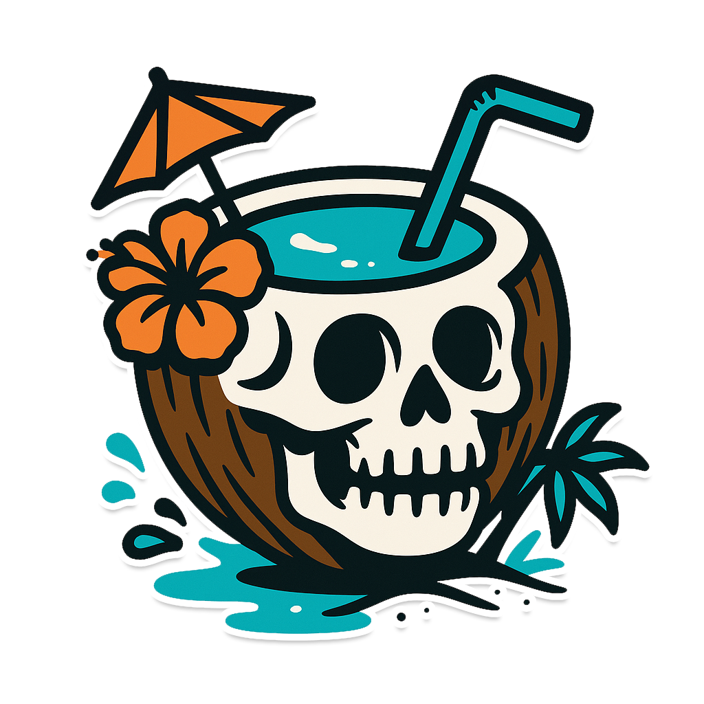 Coconut Reaper Sticker